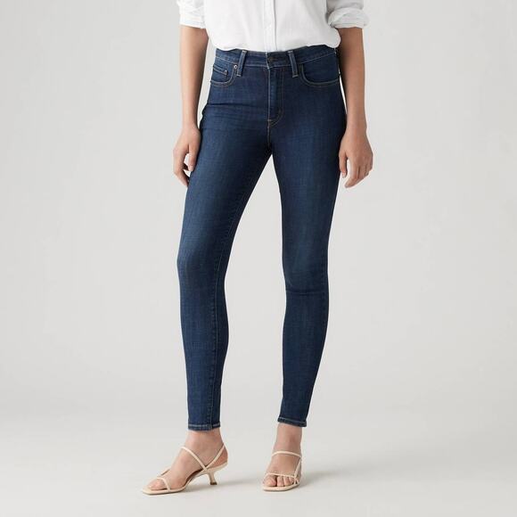 Levi's 721 Rare Capital E High Rise Skinny Jeans Blue 27 - Picture 1 of 12